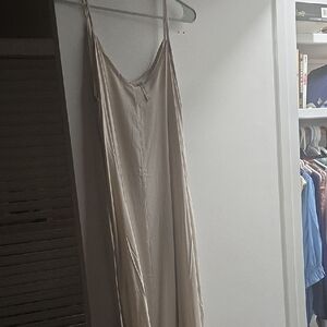 Zenana Outfitters Cream Slip Dress